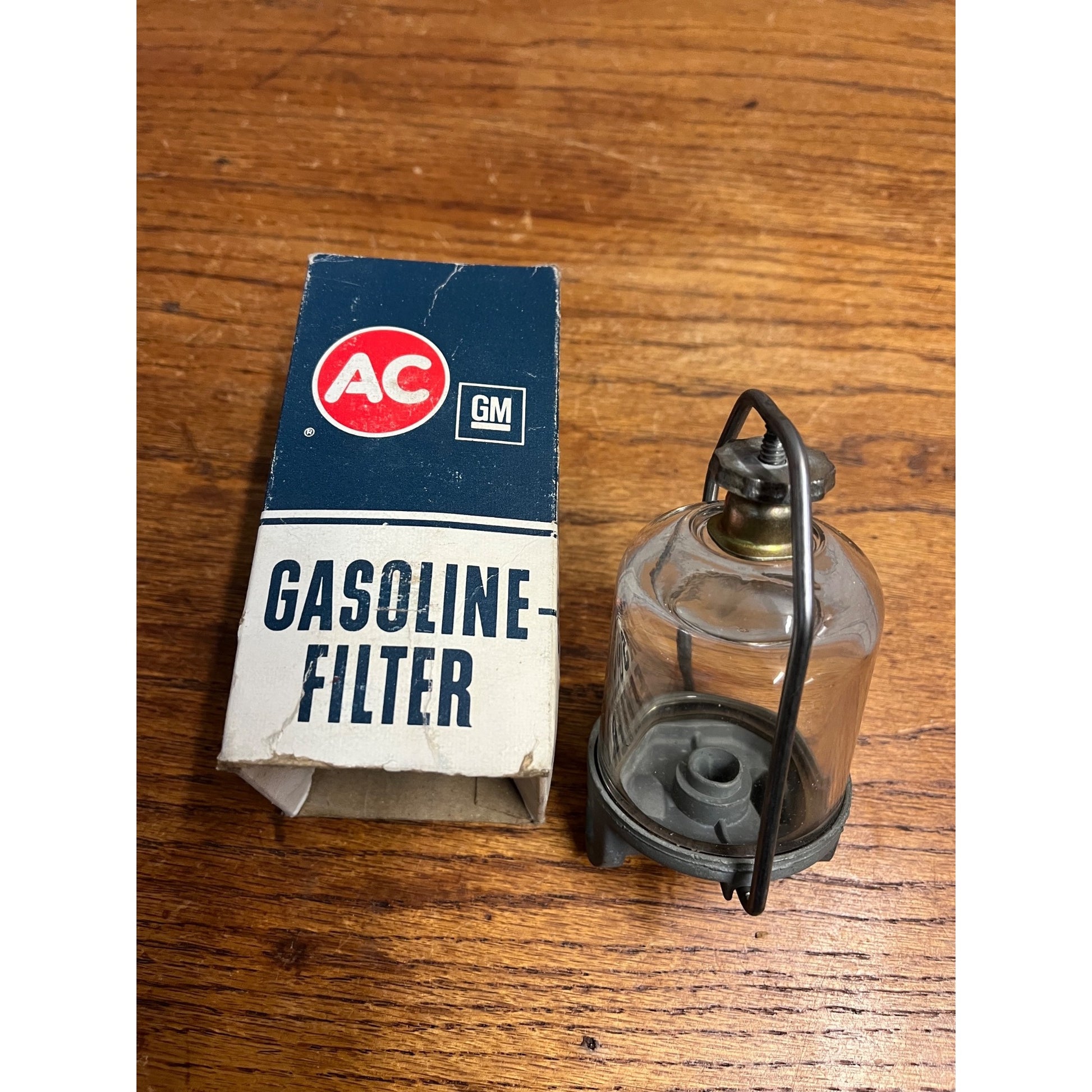 New Old Stock AC # 854324 Glass Bowl Fuel Gasoline Filter Part Gm Chevy Corvette