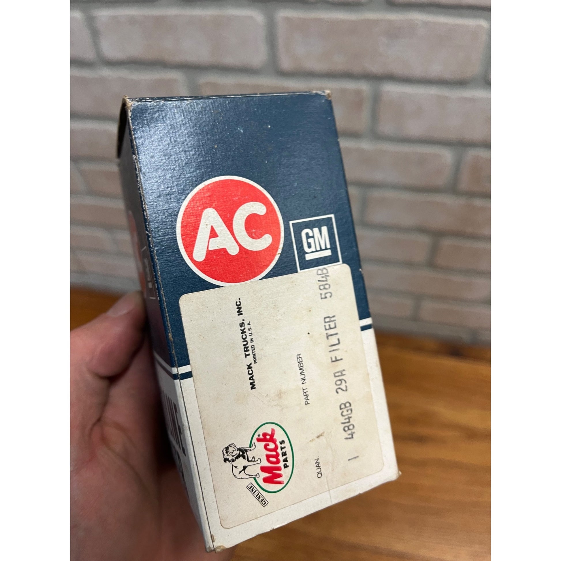 New Old Stock AC # 854324 Glass Bowl Fuel Gasoline Filter Part Gm Chevy Corvette