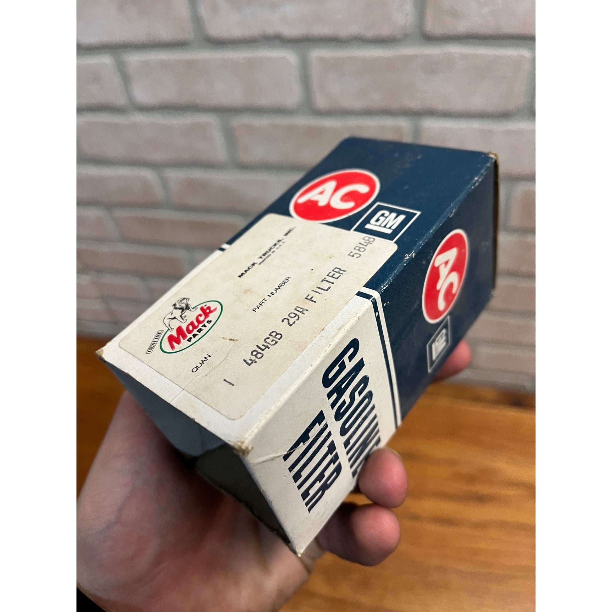 New Old Stock AC # 854324 Glass Bowl Fuel Gasoline Filter Part Gm Chevy Corvette