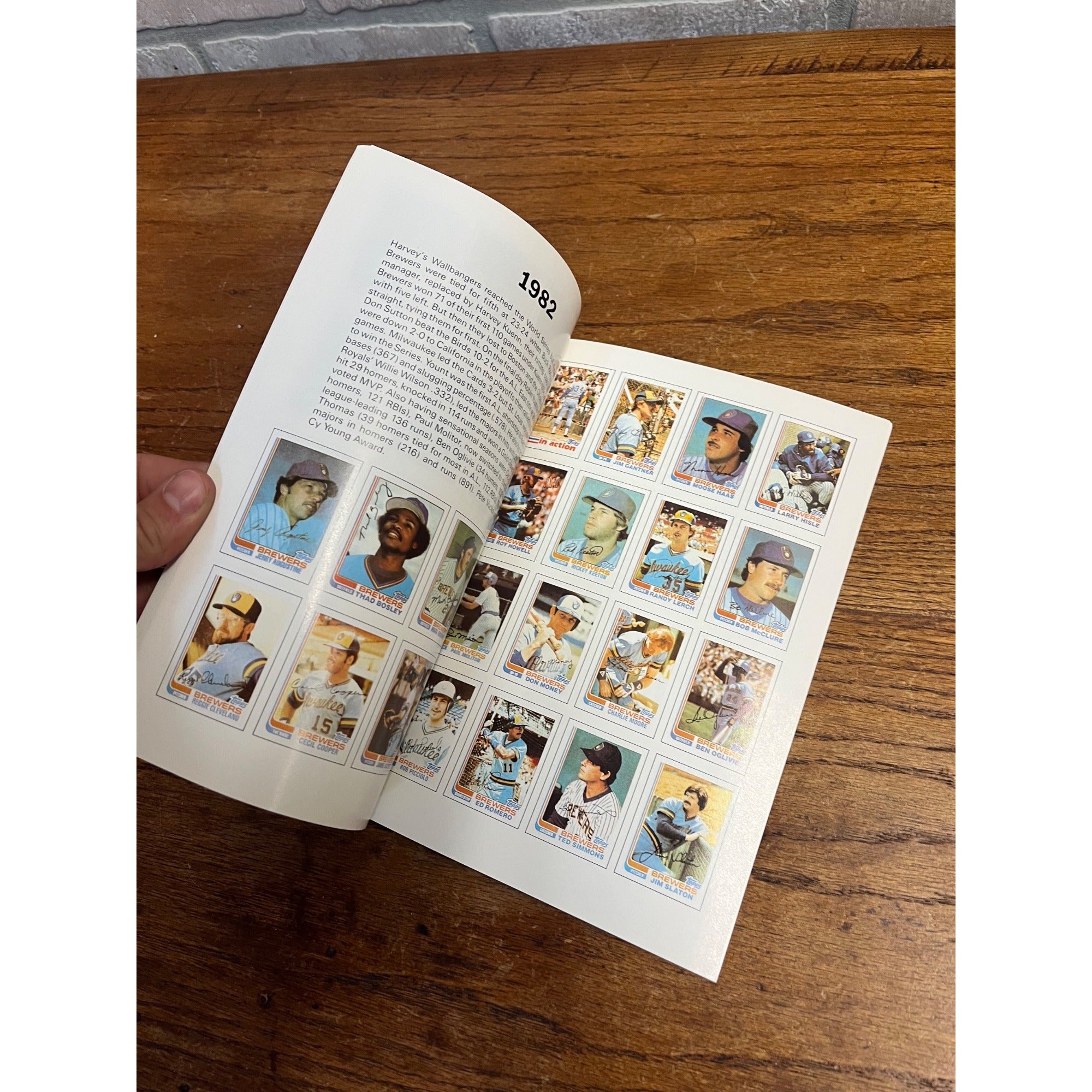 1987 Topps Book Baseball Cards Milwaukee Brewers (MLB) Book