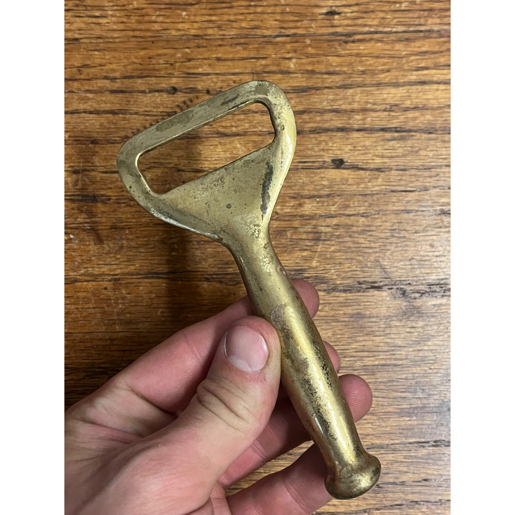 Vintage Schlitz Brewing Co Beer Bottle Opener Brass Bronze Muddler
