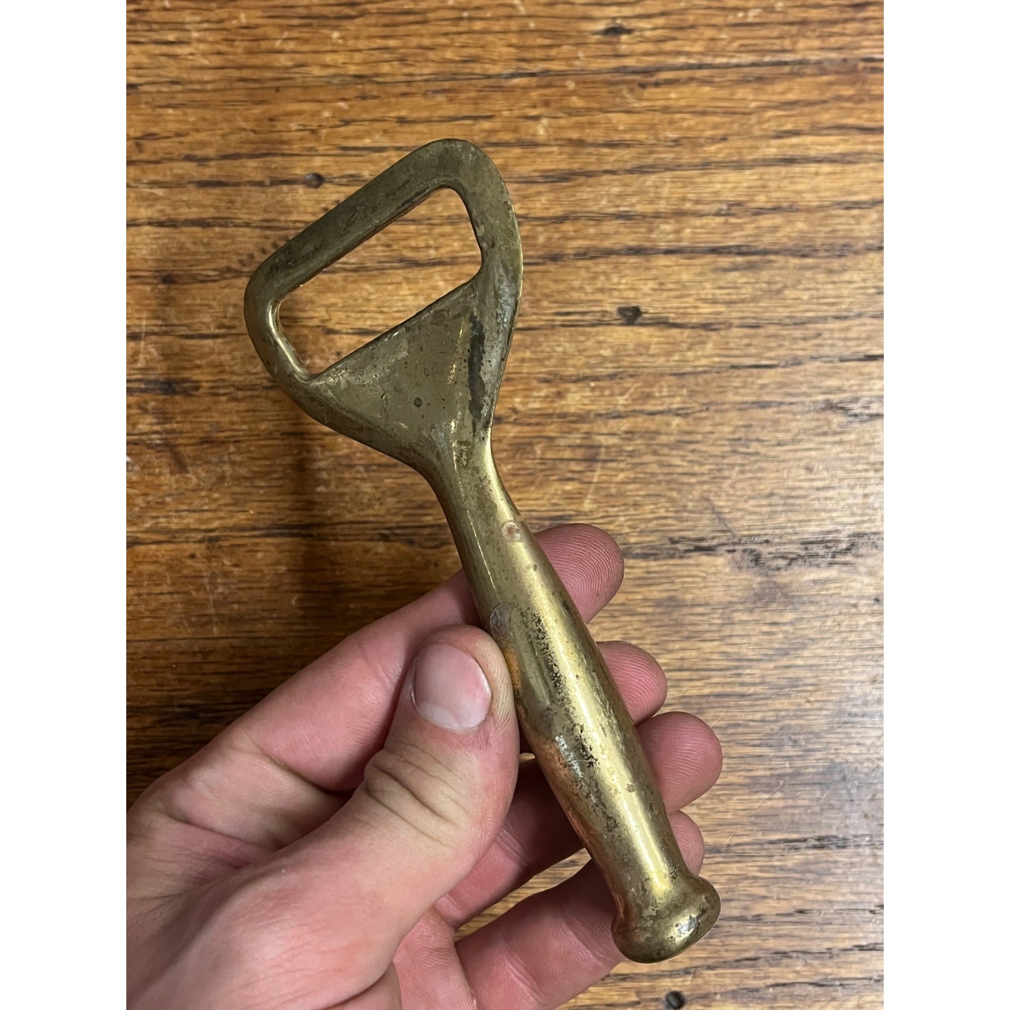 Vintage Schlitz Brewing Co Beer Bottle Opener Brass Bronze Muddler
