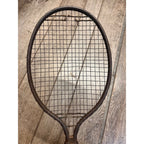 Vintage 1930s Dayton Pilot Tennis Racquet STeel w/ Wood Handle Early Antique Old