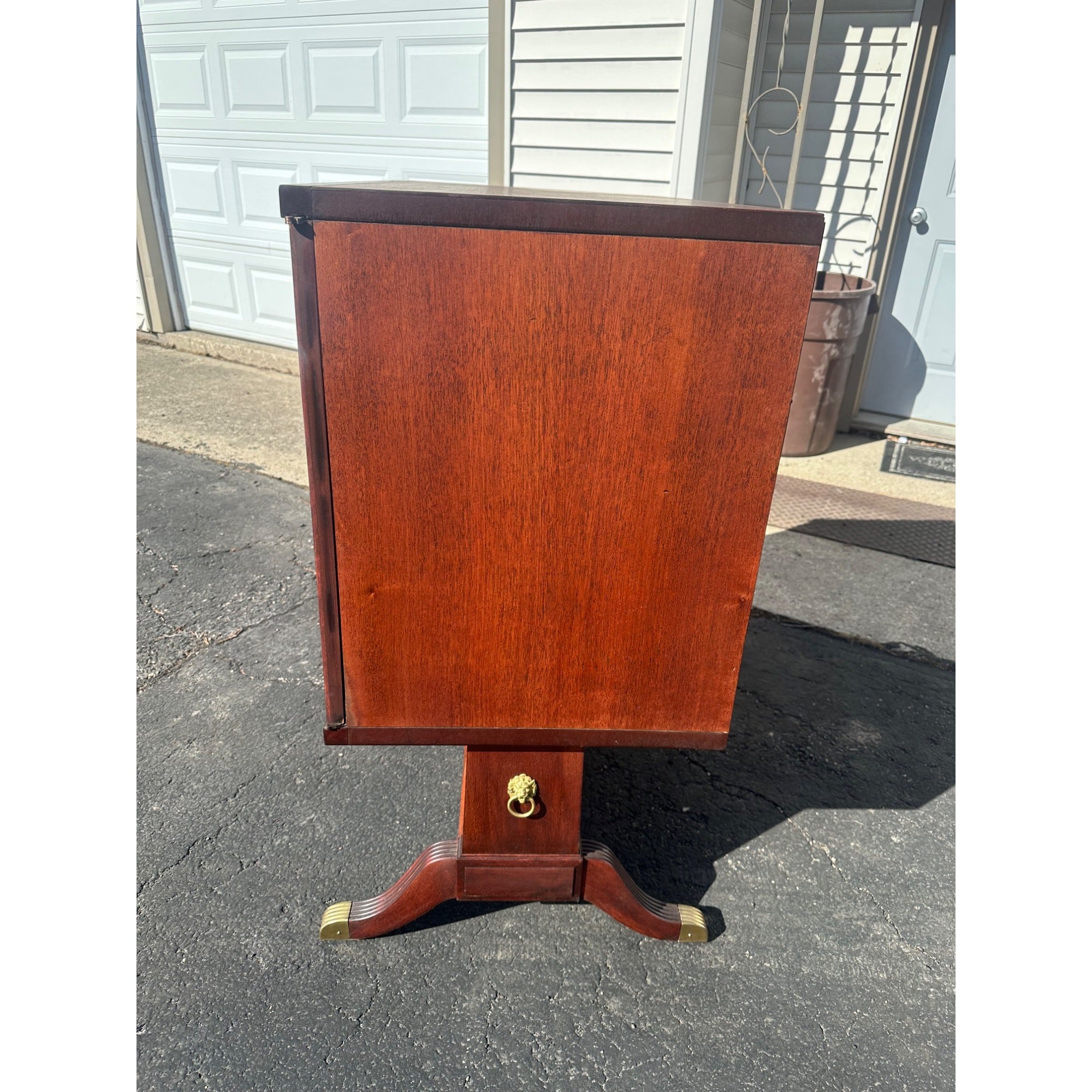 Vintage 1950s Mid Century MCM Record Storage or Bar Cabinet