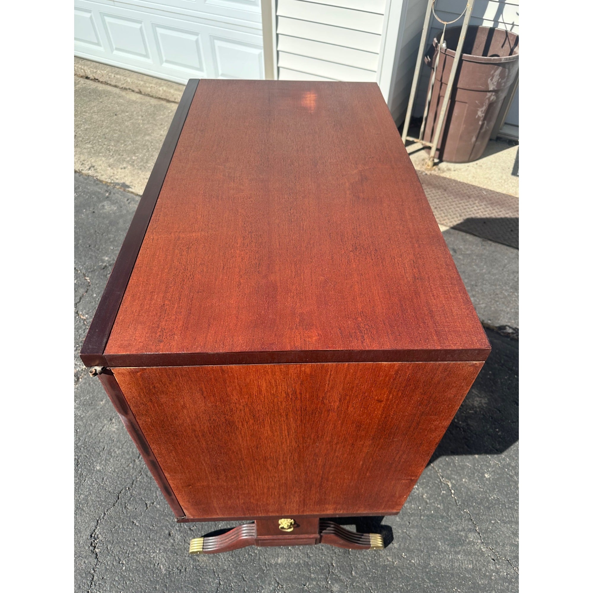 Vintage 1950s Mid Century MCM Record Storage or Bar Cabinet