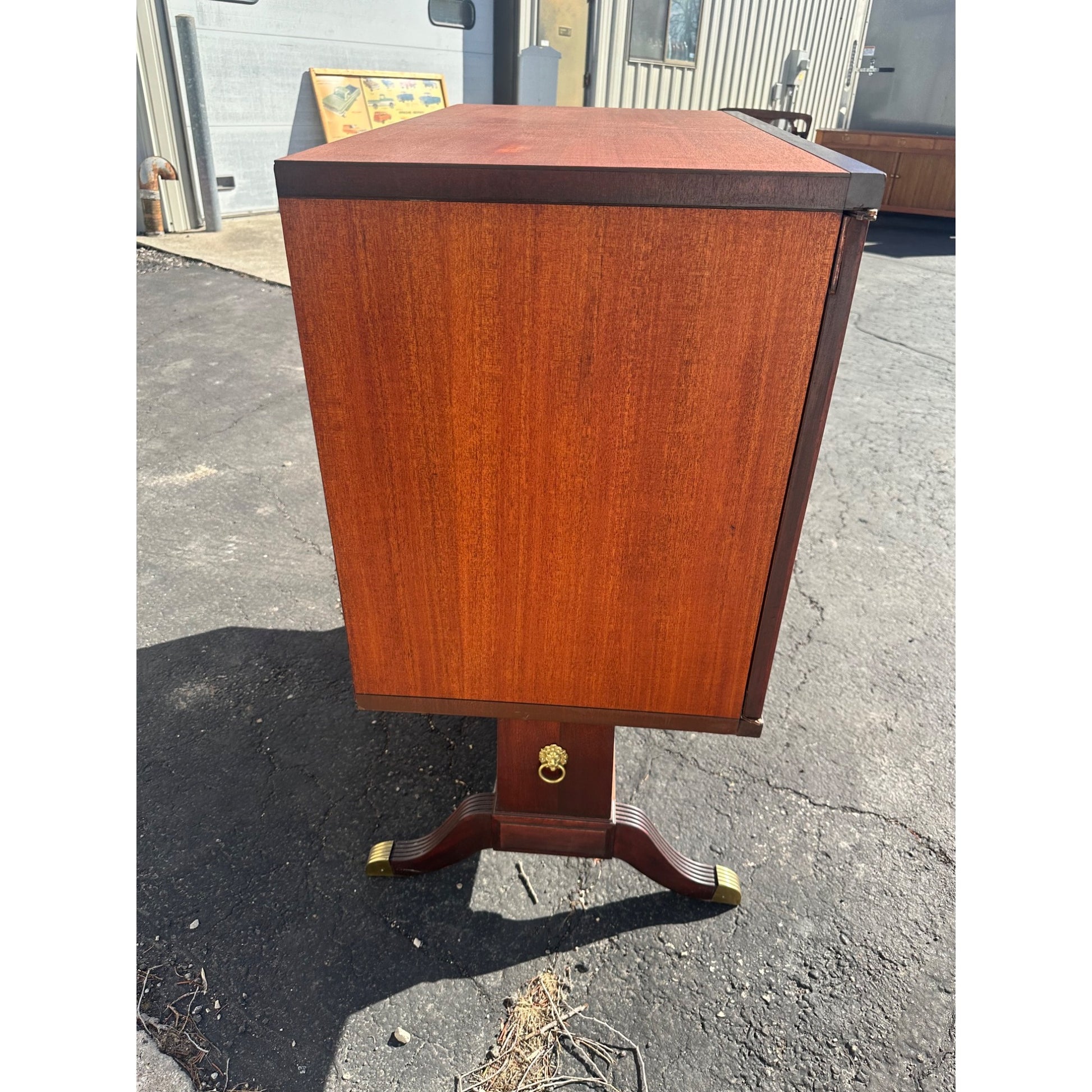 Vintage 1950s Mid Century MCM Record Storage or Bar Cabinet