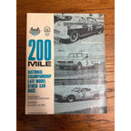 1974 Stock Car 200 Mile Race National Championship Souvenir Program Wisconsin