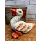 RARE Vintage 1940s Noma Walky Ducky Child's Pull Toy Composition - Original Box