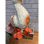 RARE Vintage 1940s Noma Walky Ducky Child's Pull Toy Composition - Original Box