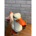 RARE Vintage 1940s Noma Walky Ducky Child's Pull Toy Composition - Original Box