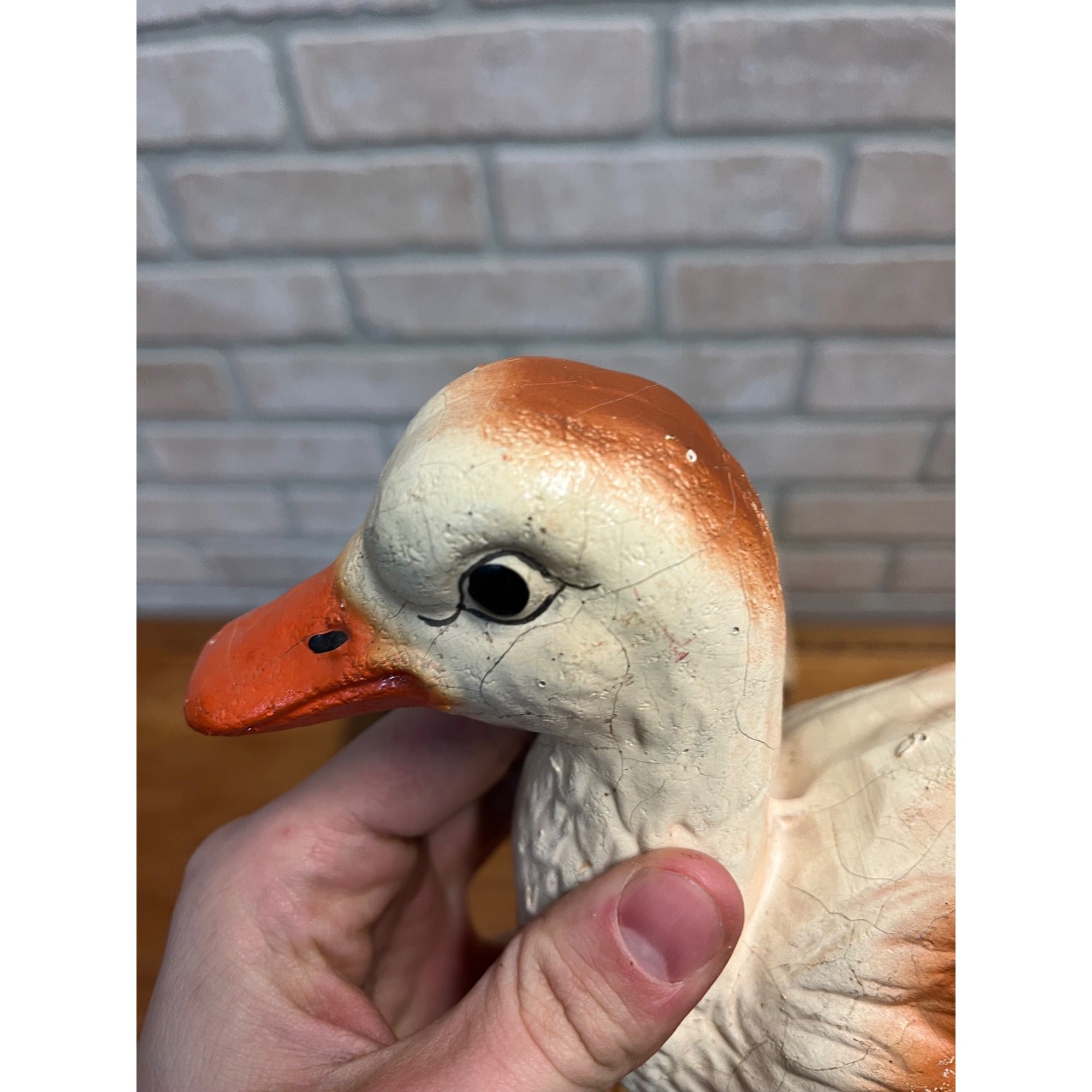 RARE Vintage 1940s Noma Walky Ducky Child's Pull Toy Composition - Original Box