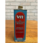 Vintage 1920s VIT Enamel Stove Cleaner Can Tin A-B Stove Co Battle Creek MI