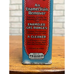 Vintage 1920s VIT Enamel Stove Cleaner Can Tin A-B Stove Co Battle Creek MI