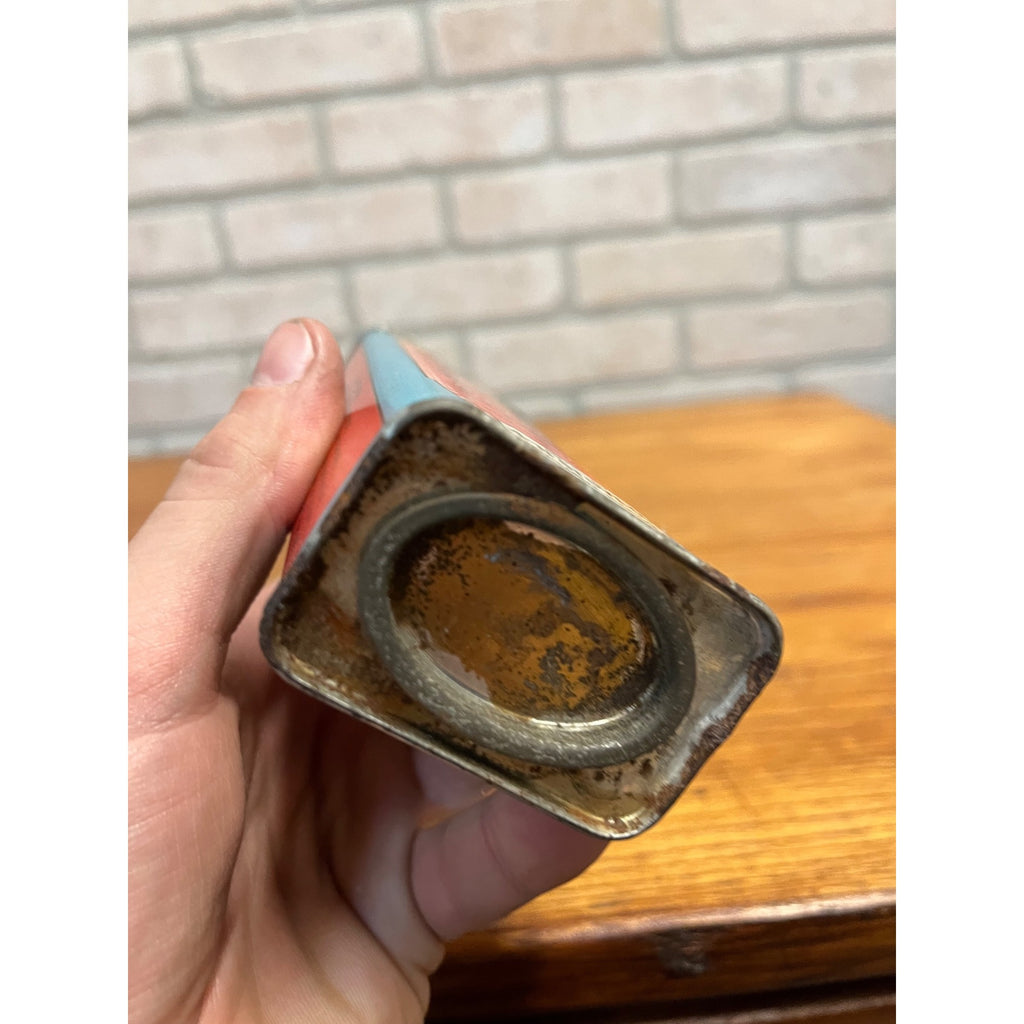 Vintage 1920s VIT Enamel Stove Cleaner Can Tin A-B Stove Co Battle Creek MI