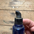 Vintage Auralgan Otic Solution Cobalt Blue Pharmacy Drug Store Bottle