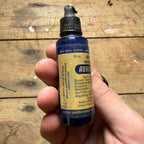 Vintage Auralgan Otic Solution Cobalt Blue Pharmacy Drug Store Bottle