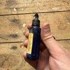 Vintage Auralgan Otic Solution Cobalt Blue Pharmacy Drug Store Bottle