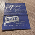 1940s Boyd Casket Company Dixon Illinois  Advertising Matchbook