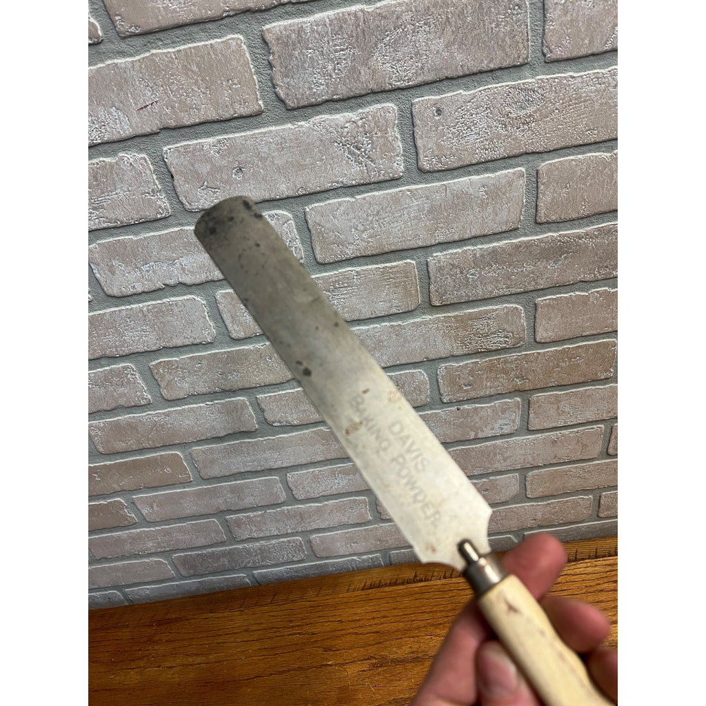 Vintage 1900s Davis Baking Powder Cocomalt Hot Chocolate Advertising Knife Spatula