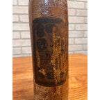 Antique 1900s H.W. Schlichte Steinhager German Stoneware Gin Bottle Paper Label