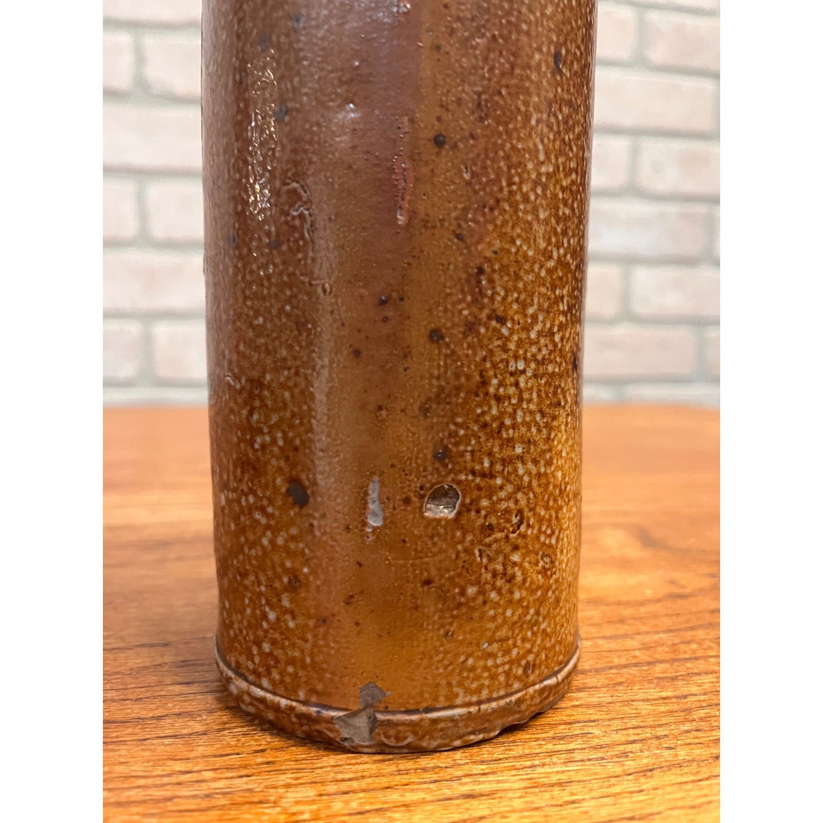 Antique 1900s H.W. Schlichte Steinhager German Stoneware Gin Bottle Paper Label