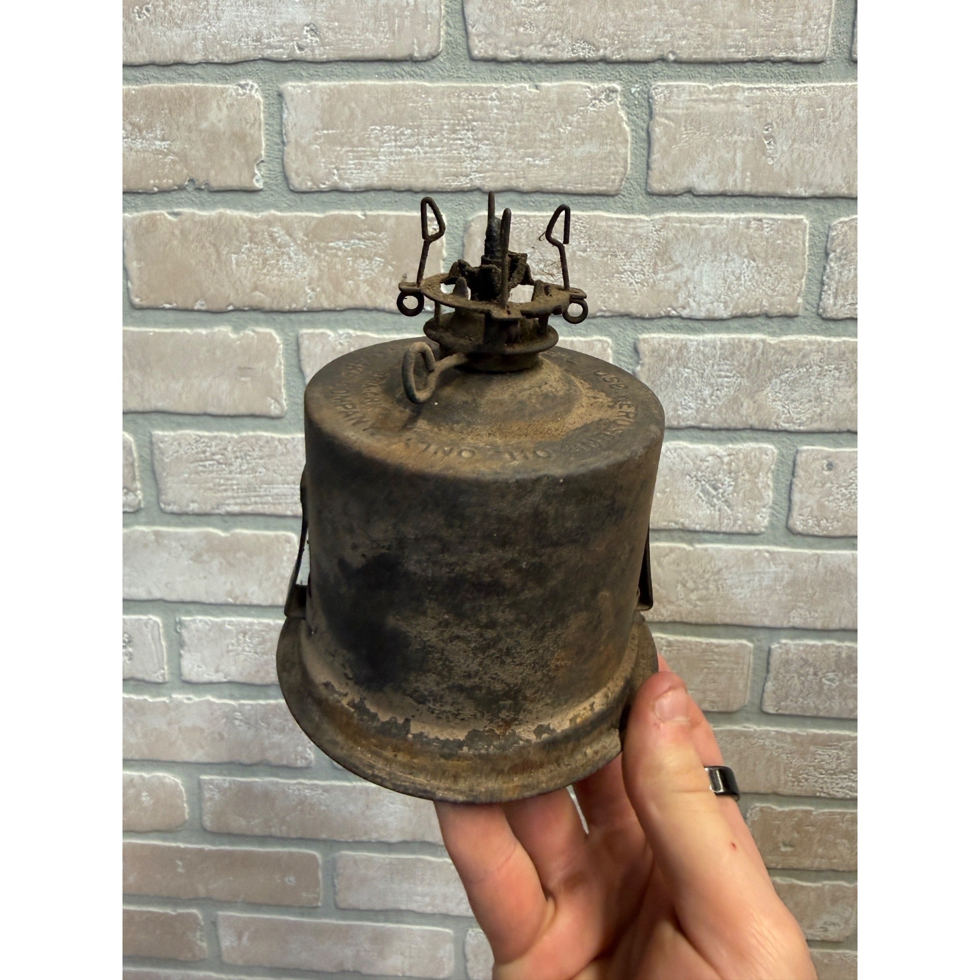 Adlake Railroad Switch Lamp Pinch Pot Fount Fuel Tank Kero Burner