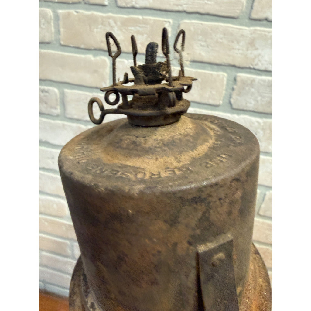 Adlake Railroad Switch Lamp Pinch Pot Fount Fuel Tank Kero Burner