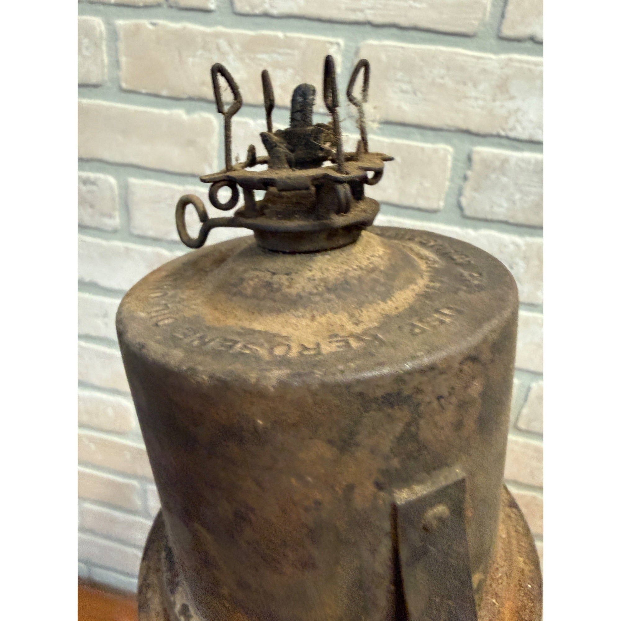 Adlake Railroad Switch Lamp Pinch Pot Fount Fuel Tank Kero Burner