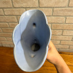 Vintage Rumrill Blue Art Pottery Vase Art Deco Double Handled Flower Vase