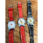 Vintage 1960s-70s Mickey Mouse Ingersoll Wristwatches Parts/Repair Lot 3 Watches