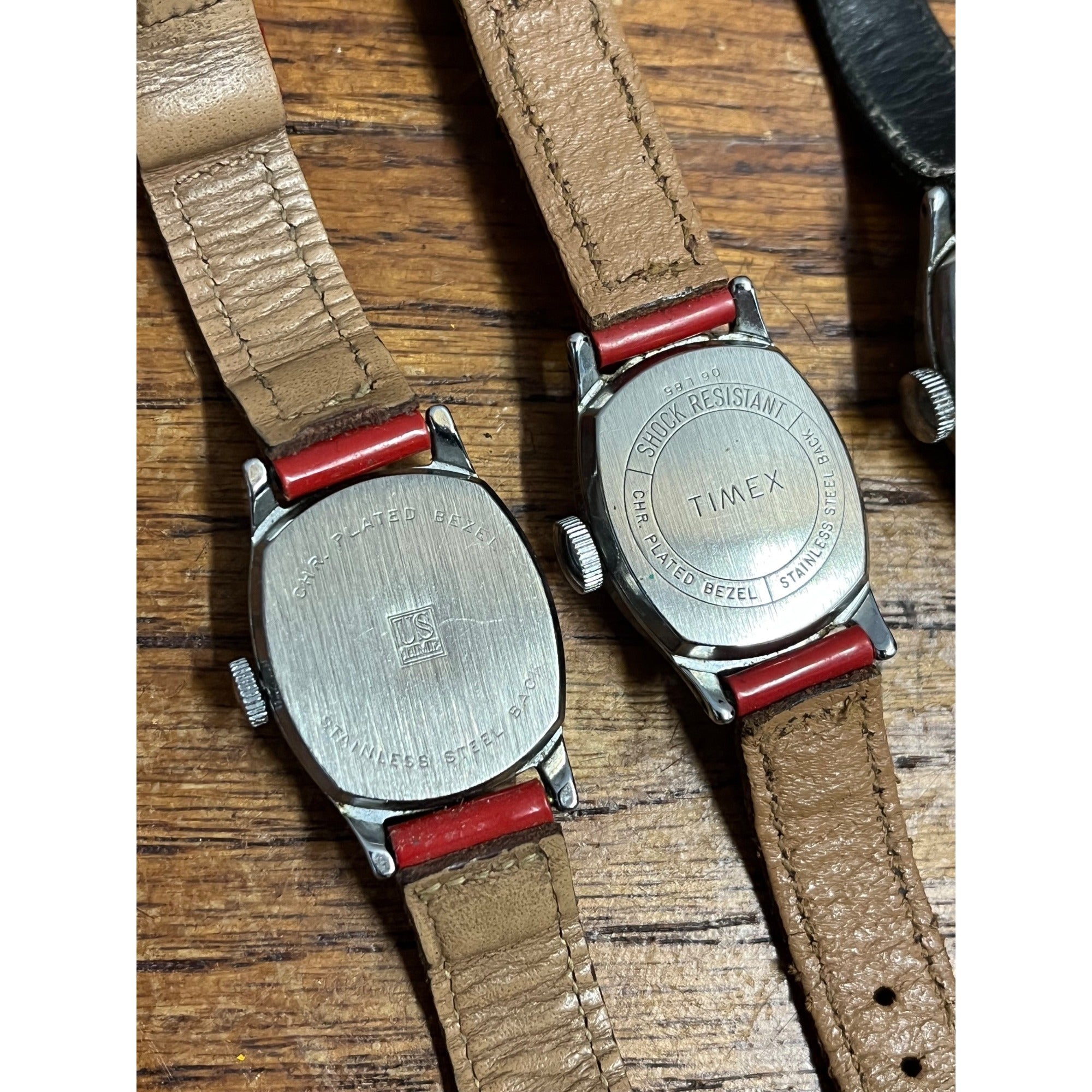 Vintage 1960s-70s Mickey Mouse Ingersoll Wristwatches Parts/Repair Lot 3 Watches