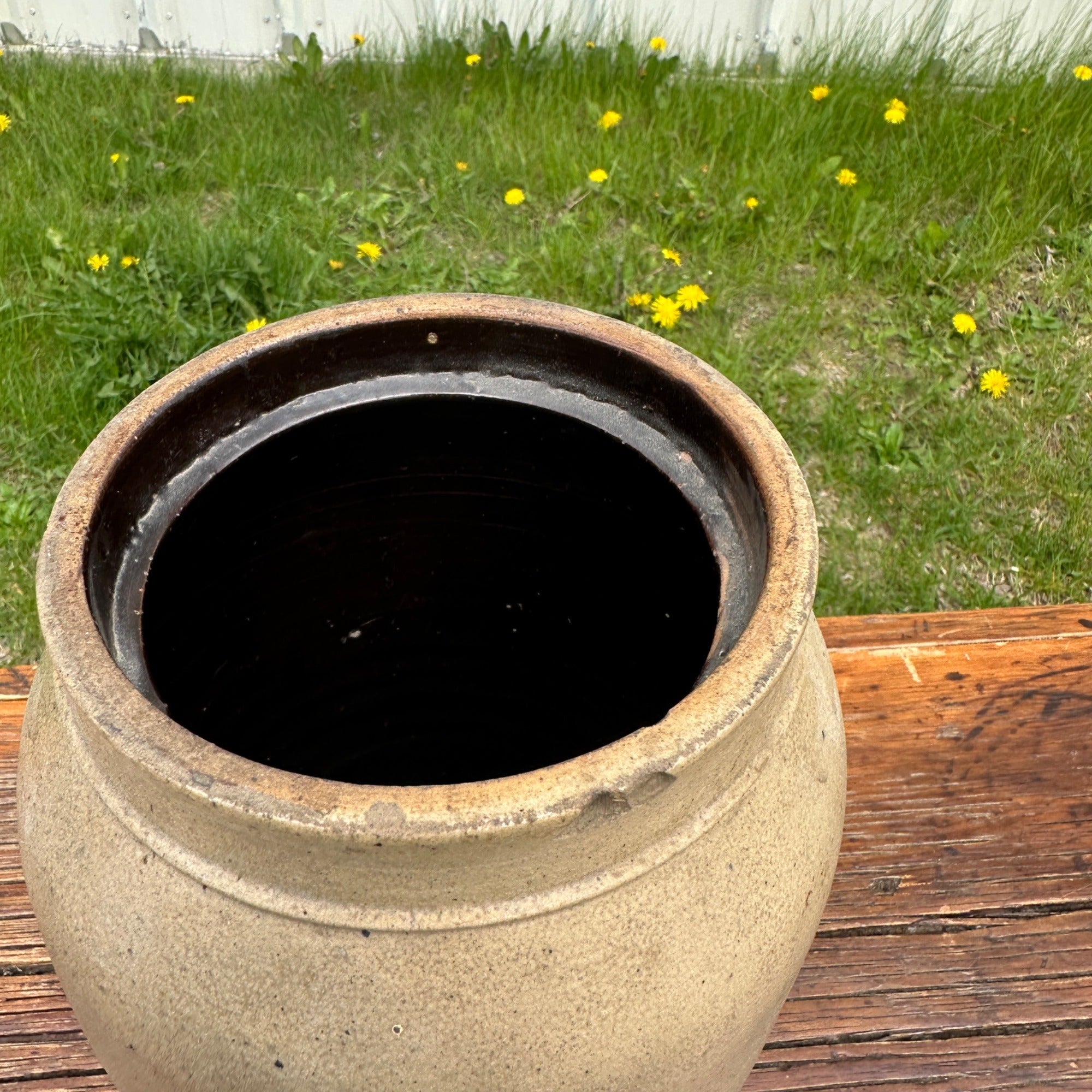Antique W. Gallasch Mustard Jar Milwaukee Stoneware Hermann Crock Advertising
