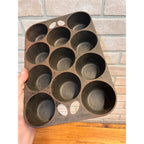 Griswold No.10 Cast Iron Popover Muffin Pan 949C Erie PA USA Vintage 11 Cup