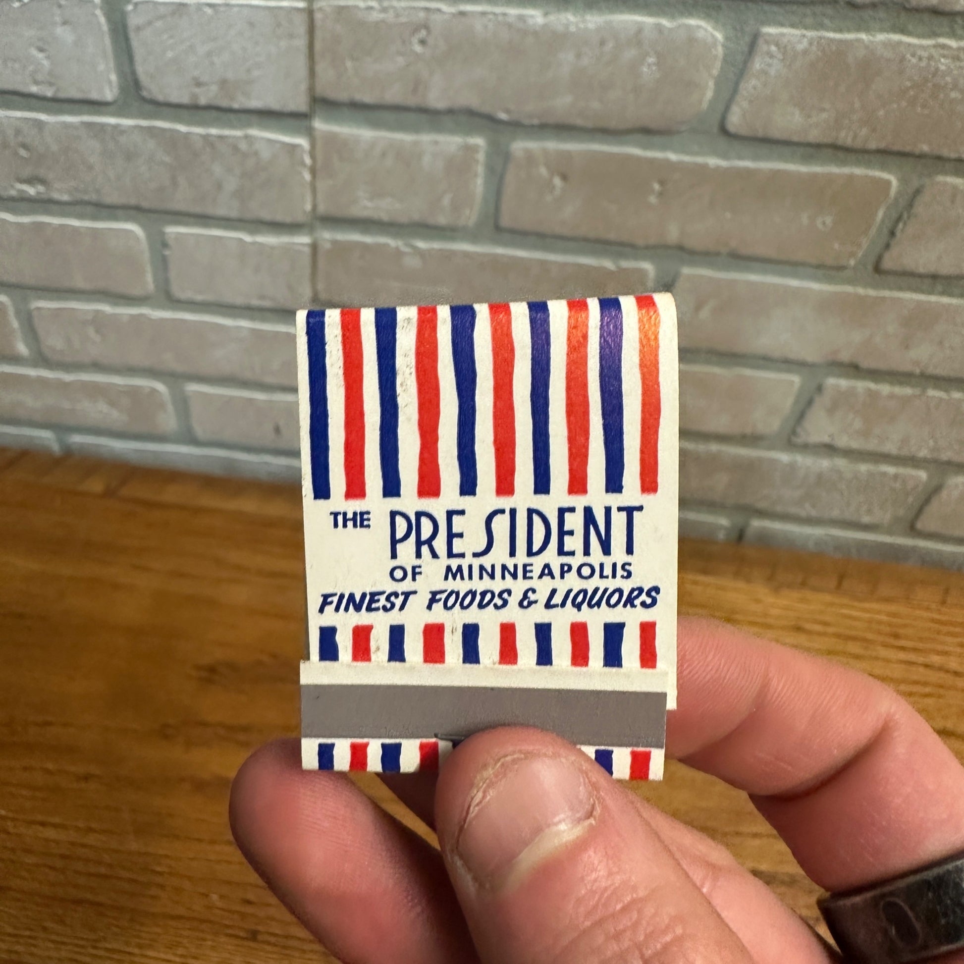 President Club Farmer Jones Matchbook Cover Minneapolis Minnesota