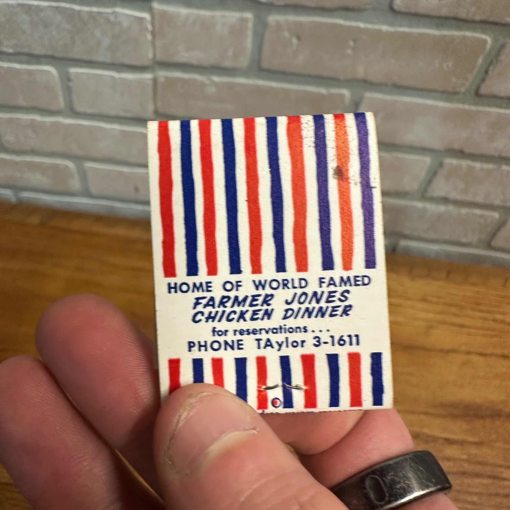 President Club Farmer Jones Matchbook Cover Minneapolis Minnesota