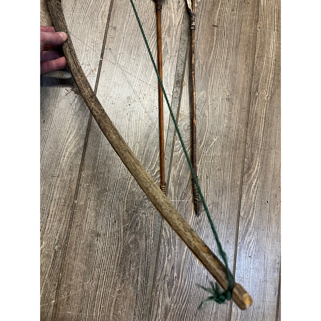 Vintage Native American Style Bow Arrow Set Quiver Handmade Reservation Trade