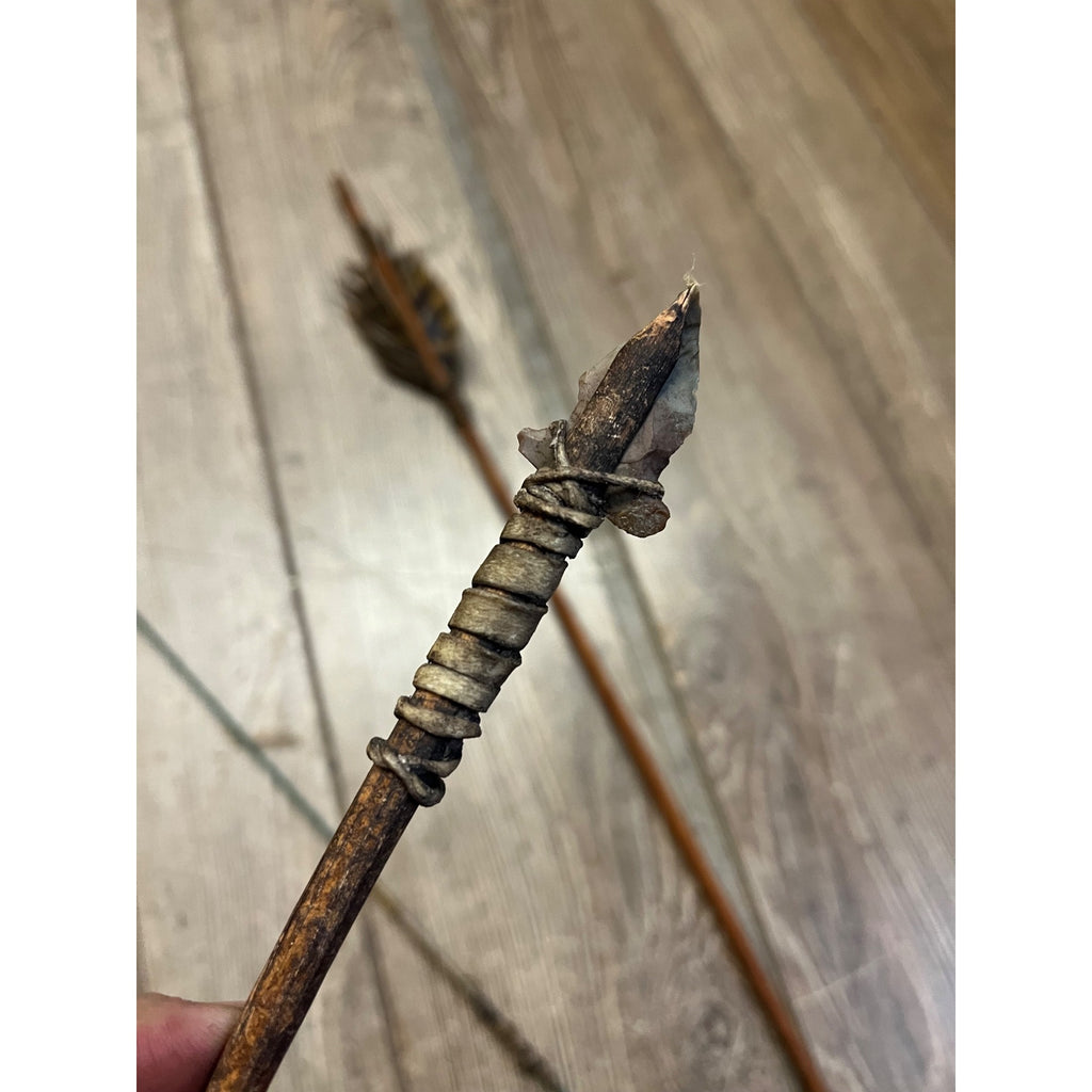 Vintage Native American Style Bow Arrow Set Quiver Handmade Reservation Trade