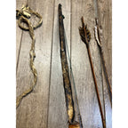 Vintage Native American Style Bow Arrow Set Quiver Handmade Reservation Trade