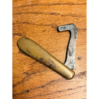 Vintage Hammer Brand Timber Scribe Race Knife Brass Handle Goldine Logging Tool