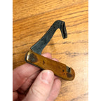 Vintage Hammer Brand Timber Scribe Race Knife Brass Handle Goldine Logging Tool