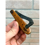 Vintage Hammer Brand Timber Scribe Race Knife Brass Handle Goldine Logging Tool