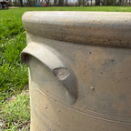 Antique 4 Gallon L.M. Pierron Milwaukee Wisconsin Stoneware Crock Salt Glaze