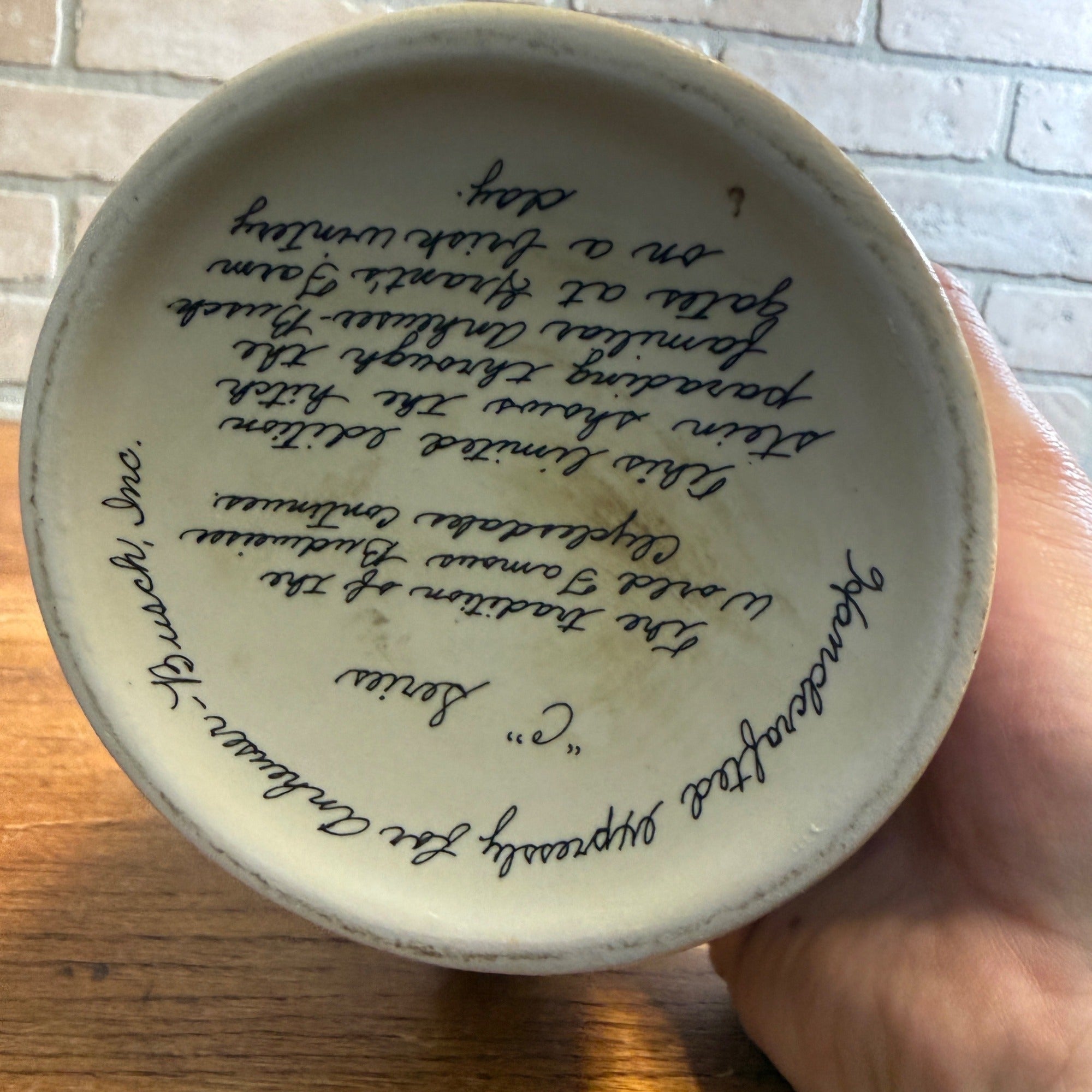 Vintage 1987 Budweiser Clydesdale Horses Beer Stein Mug Ceramic Ceramarte