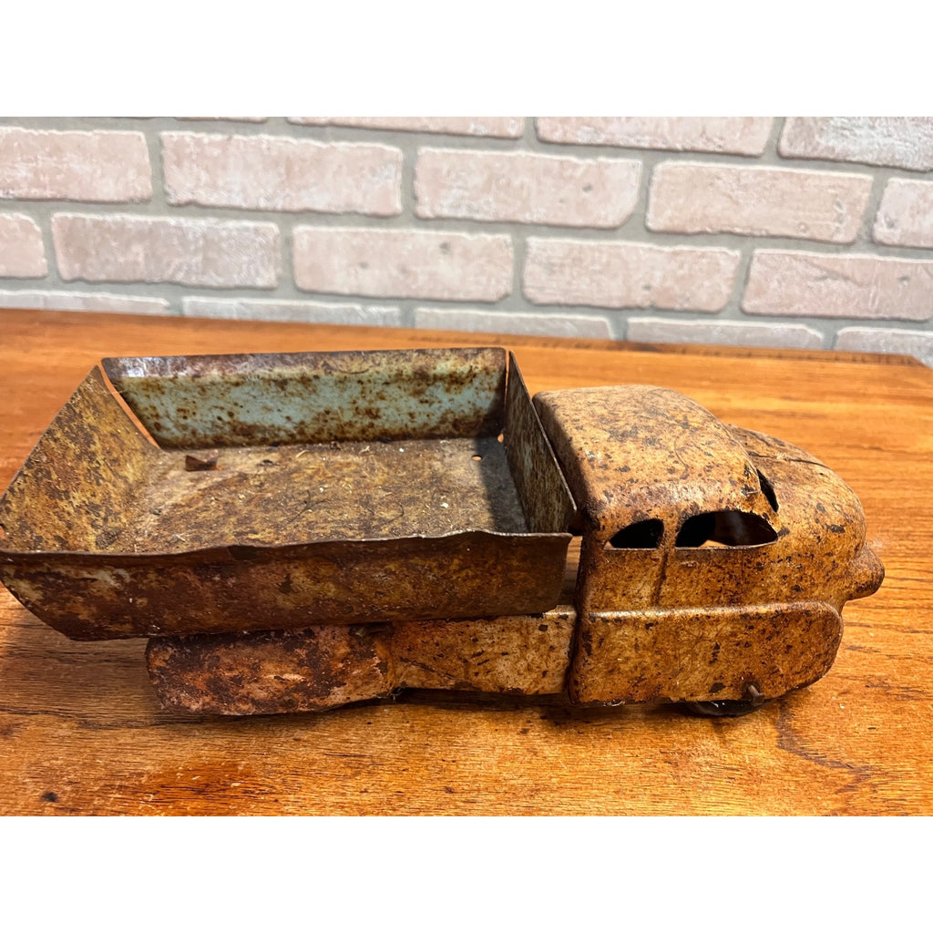 Vintage Wyandotte Pressed Steel Toy Dump Truck Parts / Restore 12" Wood Wheels