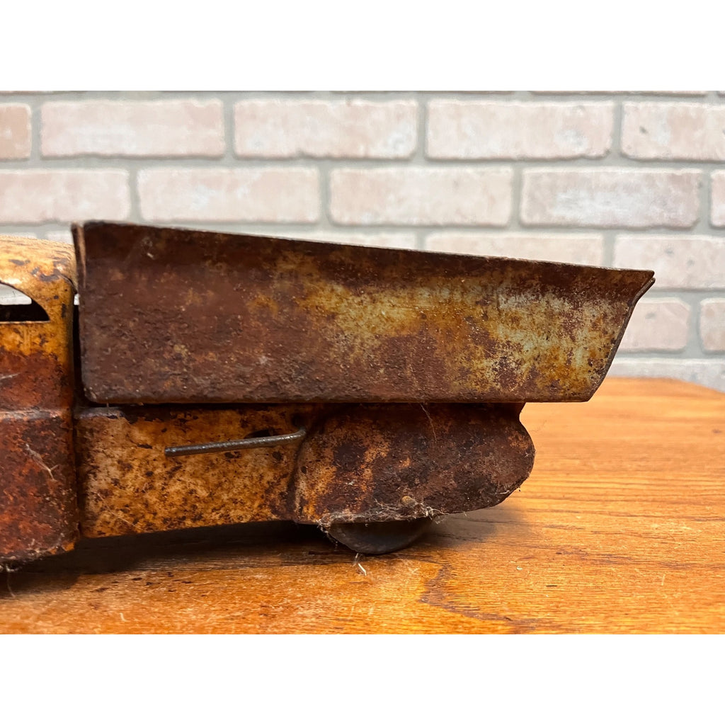 Vintage Wyandotte Pressed Steel Toy Dump Truck Parts / Restore 12" Wood Wheels