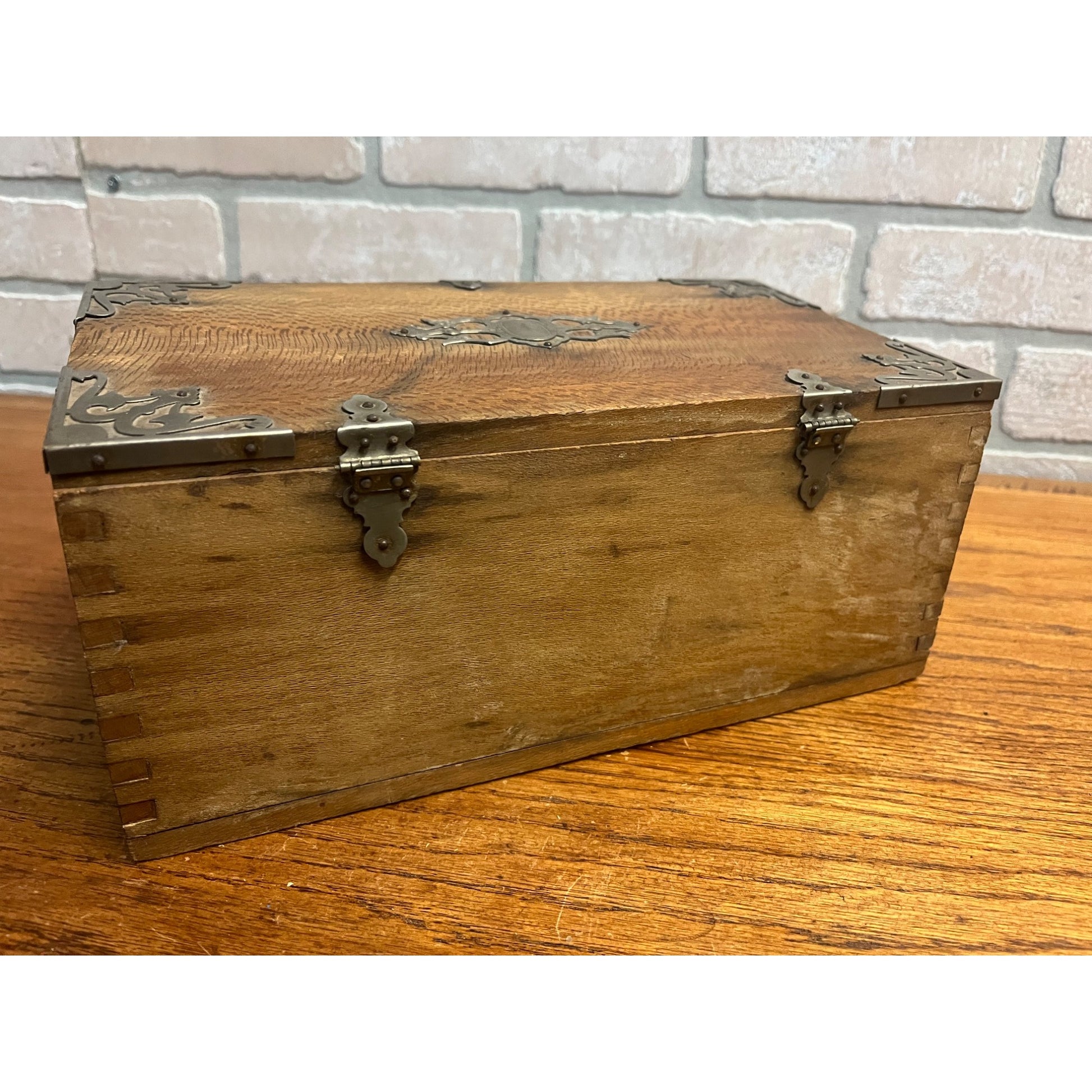 RARE Vintage 1900s Lorillard & Co. Cognac Cocktails Cigar Advertising Wood Box