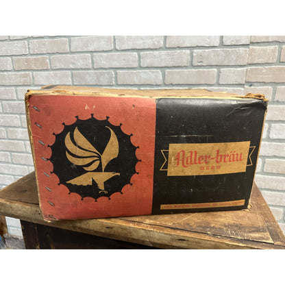 Vintage Adler Brau - Geo Walter Brewing Co. - Appleton Wis Cardboard Box Bottle Crate Carrier