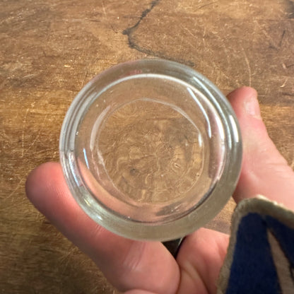 LEINENKUGEL'S BEER 3.5" TASTER GLASS CHIPPEWA FALLS, WI. INDIAN MAIDEN LOGO