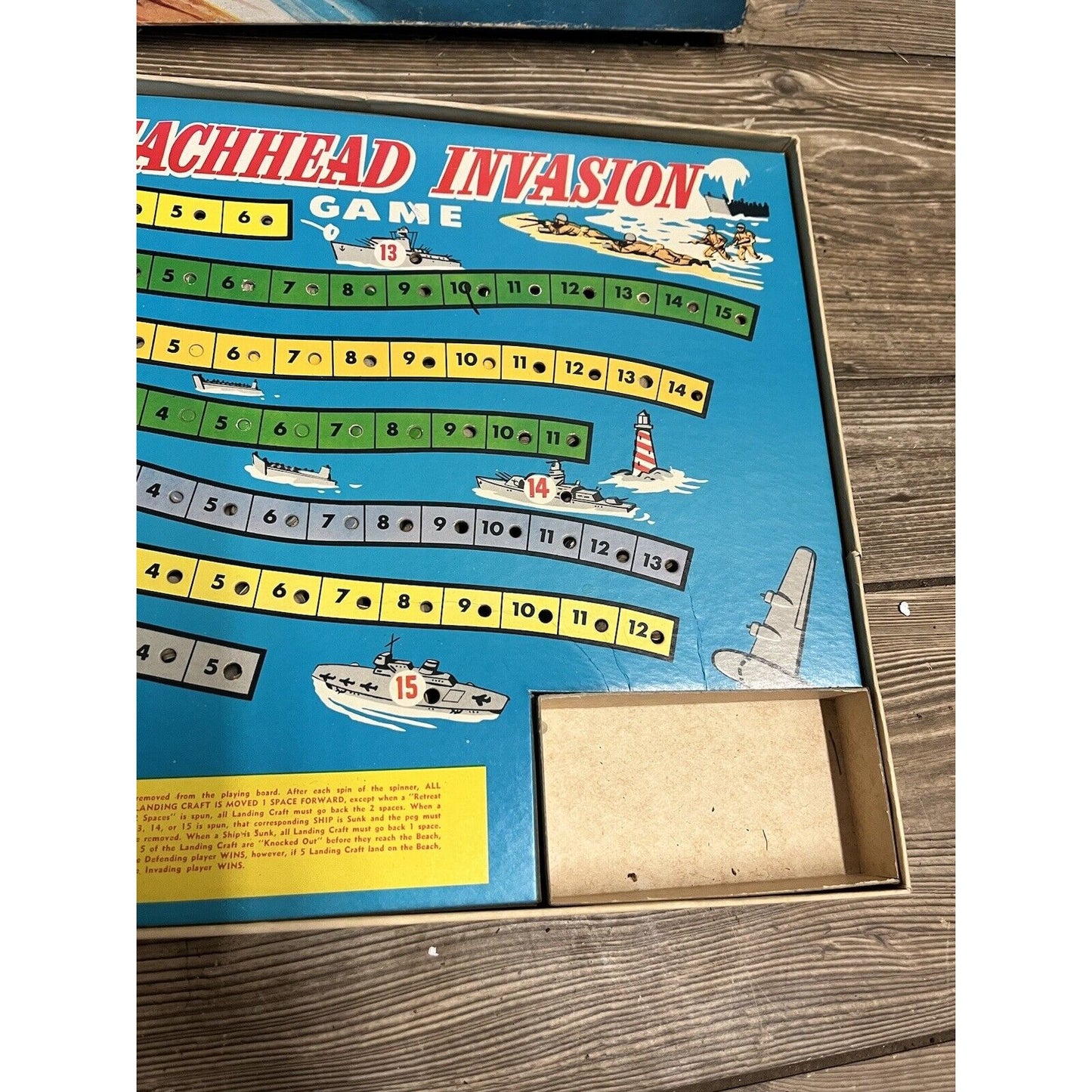 Vintage 1950's Beachhead Invasion Game in Box by Built Right Toy