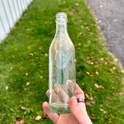 Vintage 1930s A.J. Greenkorn Oshkosh Wis Soda Bottle Embossed Wisconsin